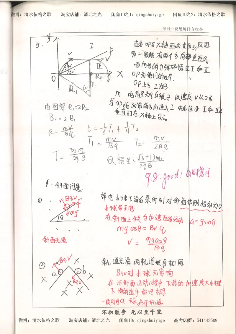 3.衡水中学高考积累与改错_高二物理（第1本）_140页_高中衡水学霸笔记_高中全部赠品_错题集高中九科_物理积累与改错