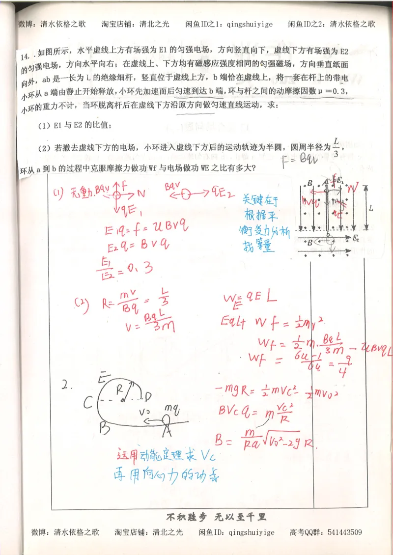 3.衡水中学高考积累与改错_高二物理（第1本）_140页_高中衡水学霸笔记_高中全部赠品_错题集高中九科_物理积累与改错