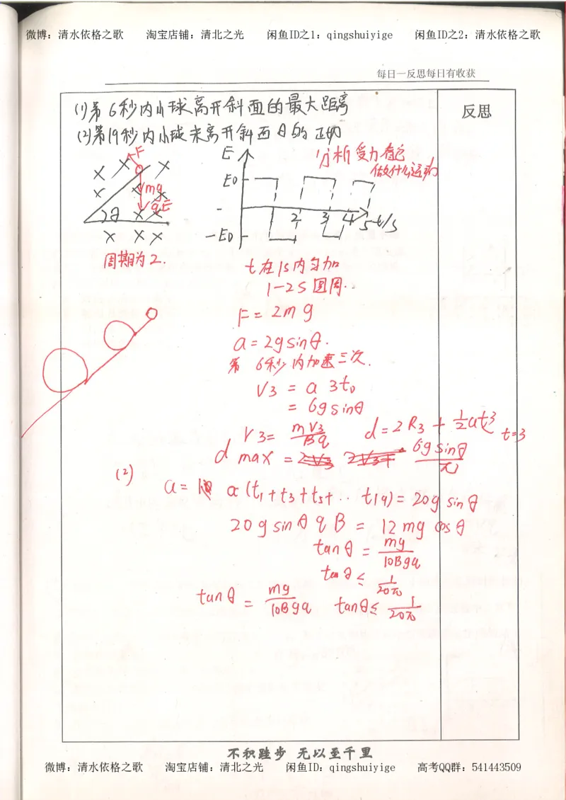 3.衡水中学高考积累与改错_高二物理（第1本）_140页_高中衡水学霸笔记_高中全部赠品_错题集高中九科_物理积累与改错