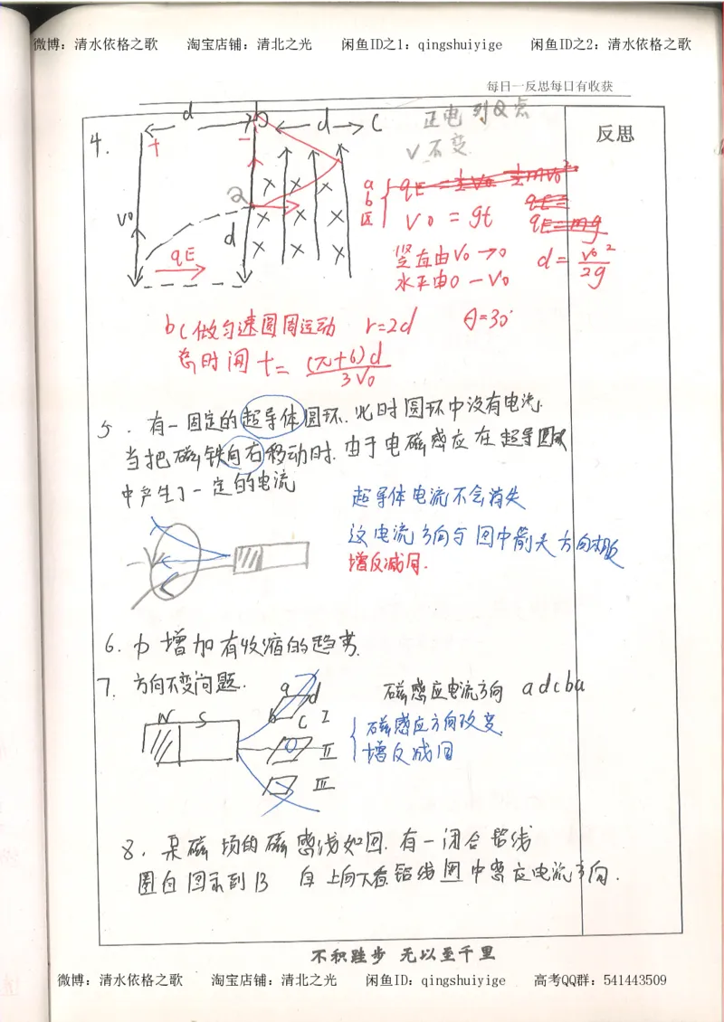 3.衡水中学高考积累与改错_高二物理（第1本）_140页_高中衡水学霸笔记_高中全部赠品_错题集高中九科_物理积累与改错