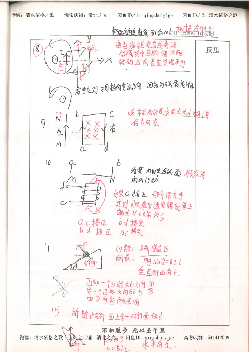 3.衡水中学高考积累与改错_高二物理（第1本）_140页_高中衡水学霸笔记_高中全部赠品_错题集高中九科_物理积累与改错