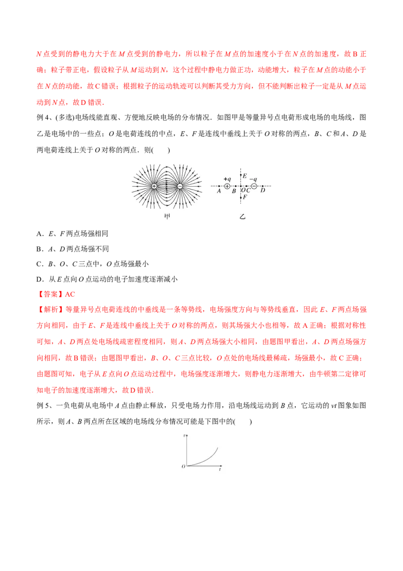 第一讲电场力的性质（解析版）_4.2025物理总复习_2023年新高复习资料_一轮复习_2023年高三物理一轮复习精讲精练278111462_第八章静电场