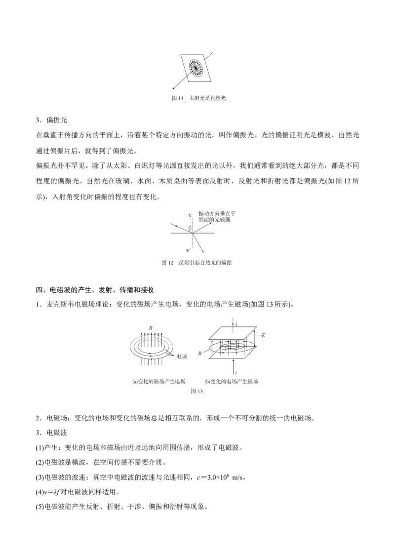 第二讲光的波动性电磁波（原卷版）_4.2025物理总复习_2023年新高复习资料_一轮复习_2023年高三物理一轮复习精讲精练278111462_第十四章光