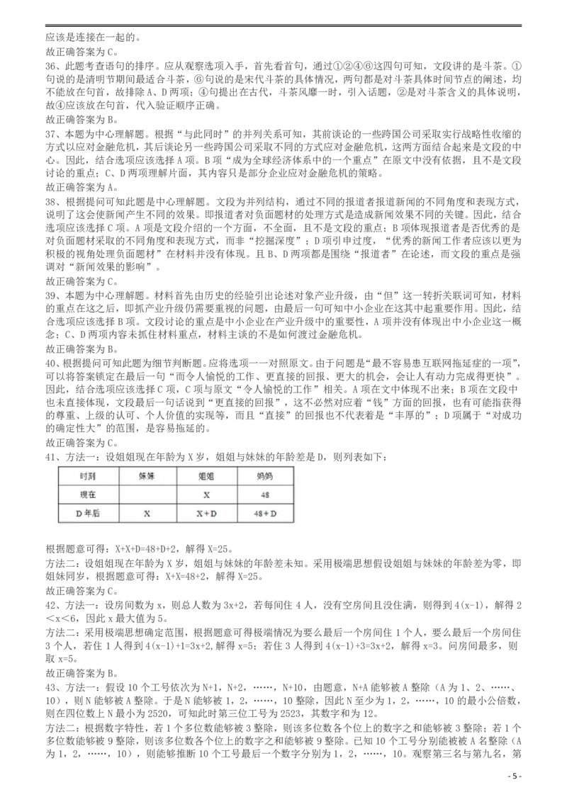 2011年424公务员联考《行测》答案及解析（宁夏、贵州、四川、福建、黑龙江、湖北、山西、重庆、辽宁、海南、江西、天津、陕西、云南、广西、山东、湖南）_34省+国考真题_183