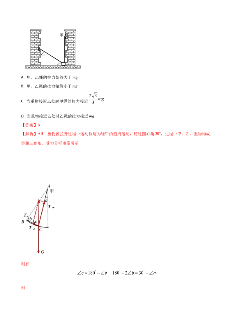 秘籍08平衡热点问题大综合-备战2023年高考物理抢分秘籍（新高考专用）（解析版）_4.2025物理总复习_2023年新高复习资料_备战2023年高考物理抢分秘籍（新高考专用）