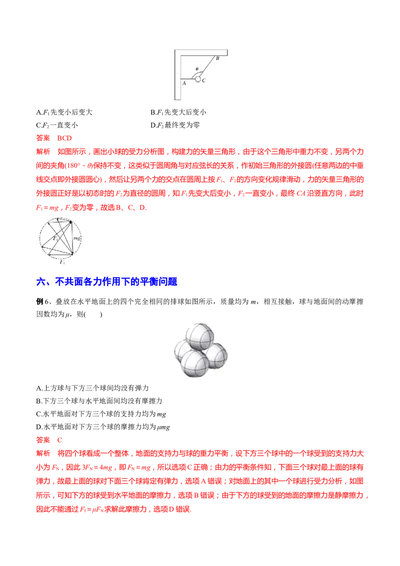 秘籍08平衡热点问题大综合-备战2023年高考物理抢分秘籍（新高考专用）（解析版）_4.2025物理总复习_2023年新高复习资料_备战2023年高考物理抢分秘籍（新高考专用）