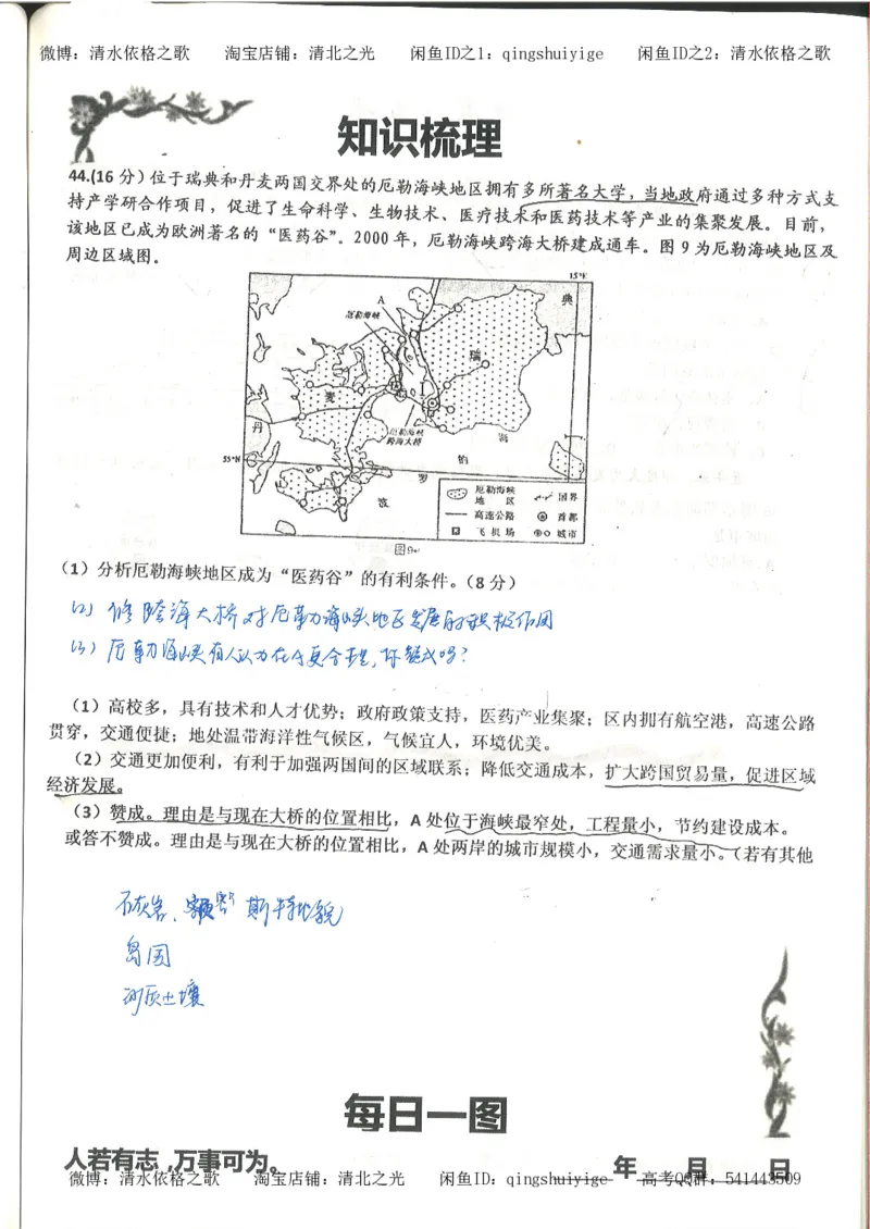 3.衡水中学高考积累与改错_地理（第3本）_164页_高中衡水学霸笔记_高中全部赠品_错题集高中九科_地理积累与改错