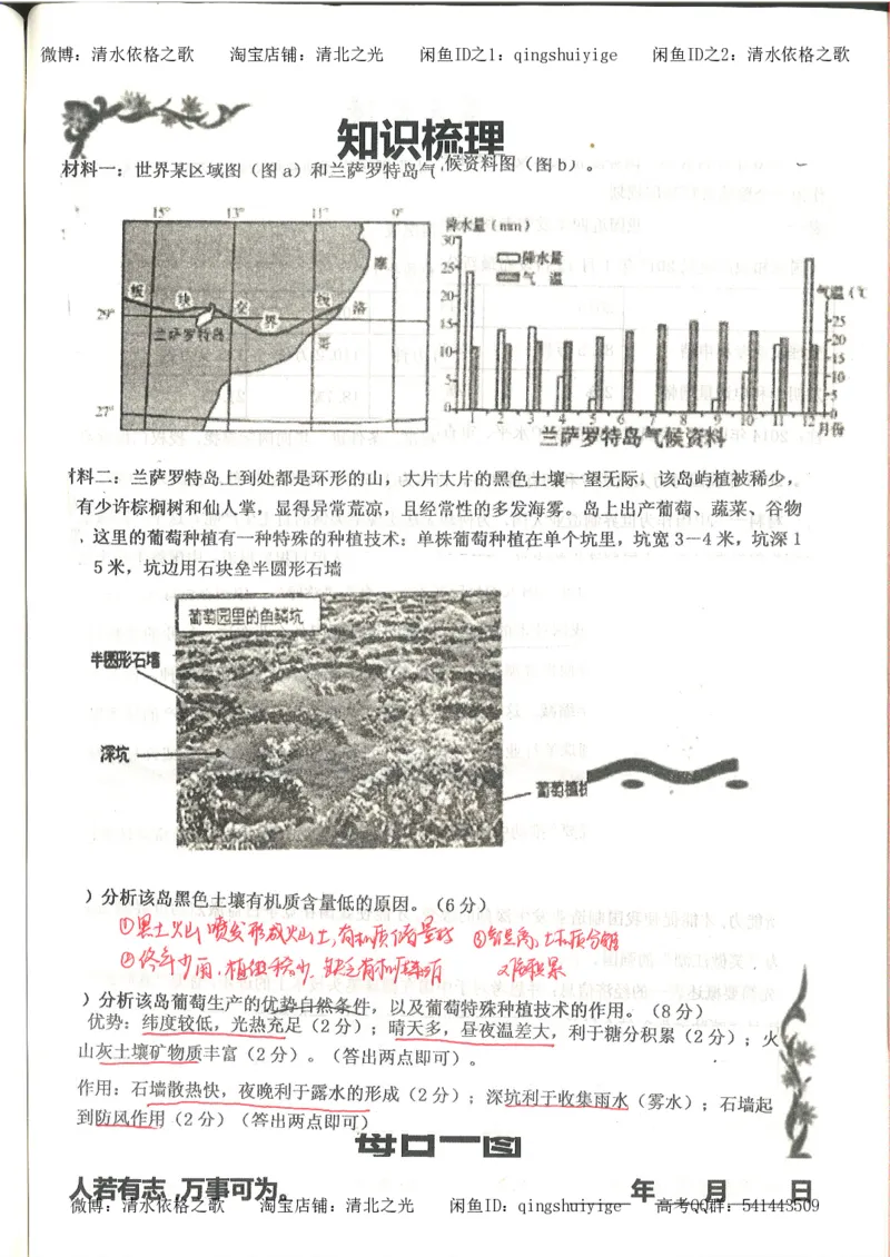 3.衡水中学高考积累与改错_地理（第3本）_164页_高中衡水学霸笔记_高中全部赠品_错题集高中九科_地理积累与改错