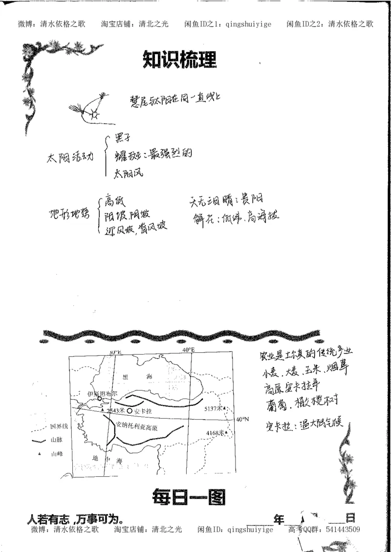 3.衡水中学高考积累与改错_地理（第3本）_164页_高中衡水学霸笔记_高中全部赠品_错题集高中九科_地理积累与改错