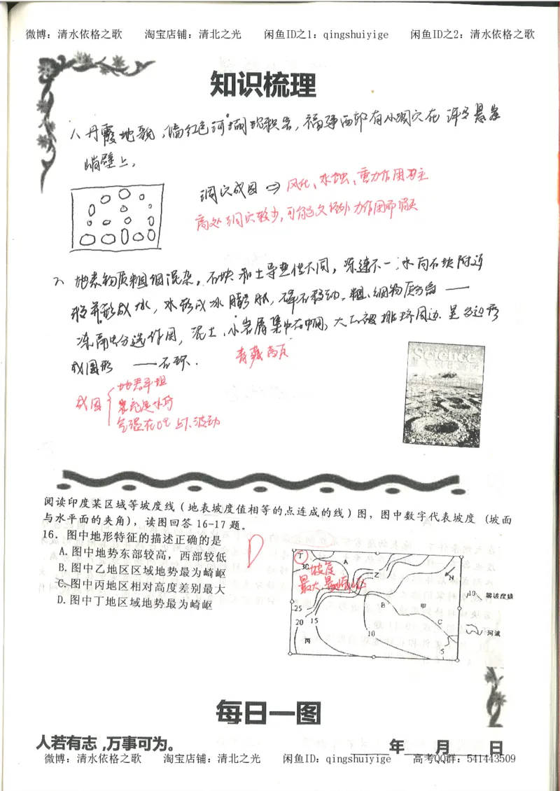 3.衡水中学高考积累与改错_地理（第3本）_164页_高中衡水学霸笔记_高中全部赠品_错题集高中九科_地理积累与改错