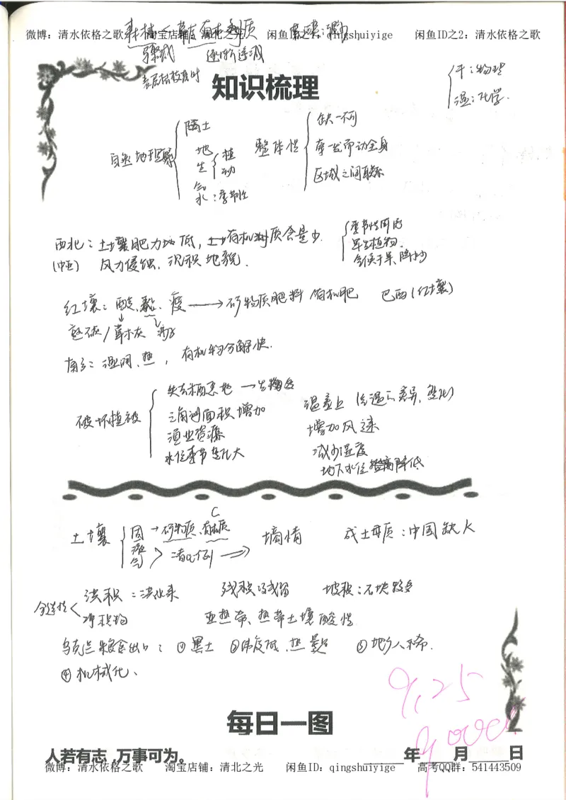 3.衡水中学高考积累与改错_地理（第3本）_164页_高中衡水学霸笔记_高中全部赠品_错题集高中九科_地理积累与改错