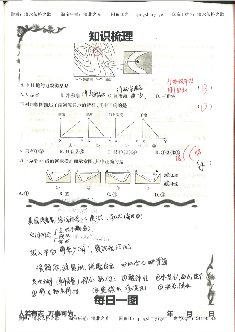 3.衡水中学高考积累与改错_地理（第3本）_164页_高中衡水学霸笔记_高中全部赠品_错题集高中九科_地理积累与改错