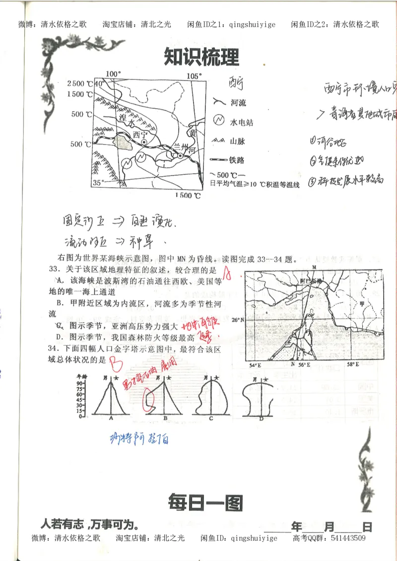 3.衡水中学高考积累与改错_地理（第3本）_164页_高中衡水学霸笔记_高中全部赠品_错题集高中九科_地理积累与改错