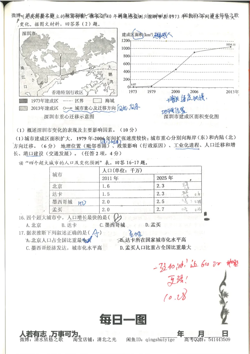 3.衡水中学高考积累与改错_地理（第3本）_164页_高中衡水学霸笔记_高中全部赠品_错题集高中九科_地理积累与改错