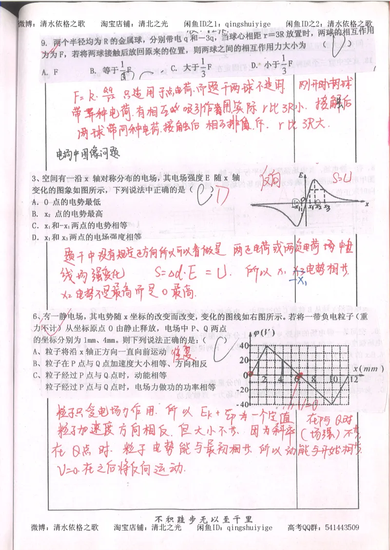 1.衡水中学高考积累与改错_高一物理（第1本）_110页_高中衡水学霸笔记_高中全部赠品_错题集高中九科_物理积累与改错