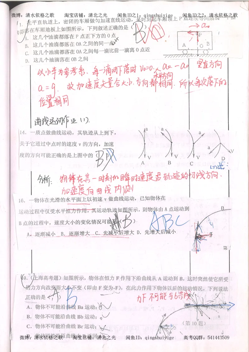 1.衡水中学高考积累与改错_高一物理（第1本）_110页_高中衡水学霸笔记_高中全部赠品_错题集高中九科_物理积累与改错