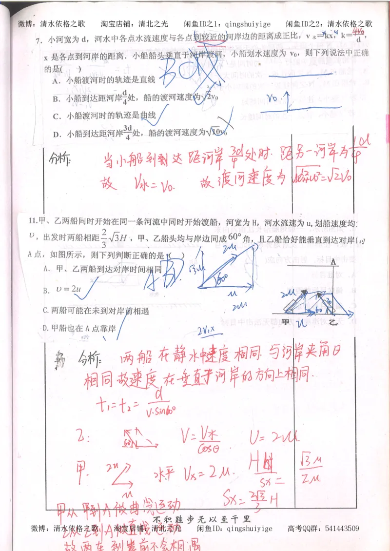 1.衡水中学高考积累与改错_高一物理（第1本）_110页_高中衡水学霸笔记_高中全部赠品_错题集高中九科_物理积累与改错