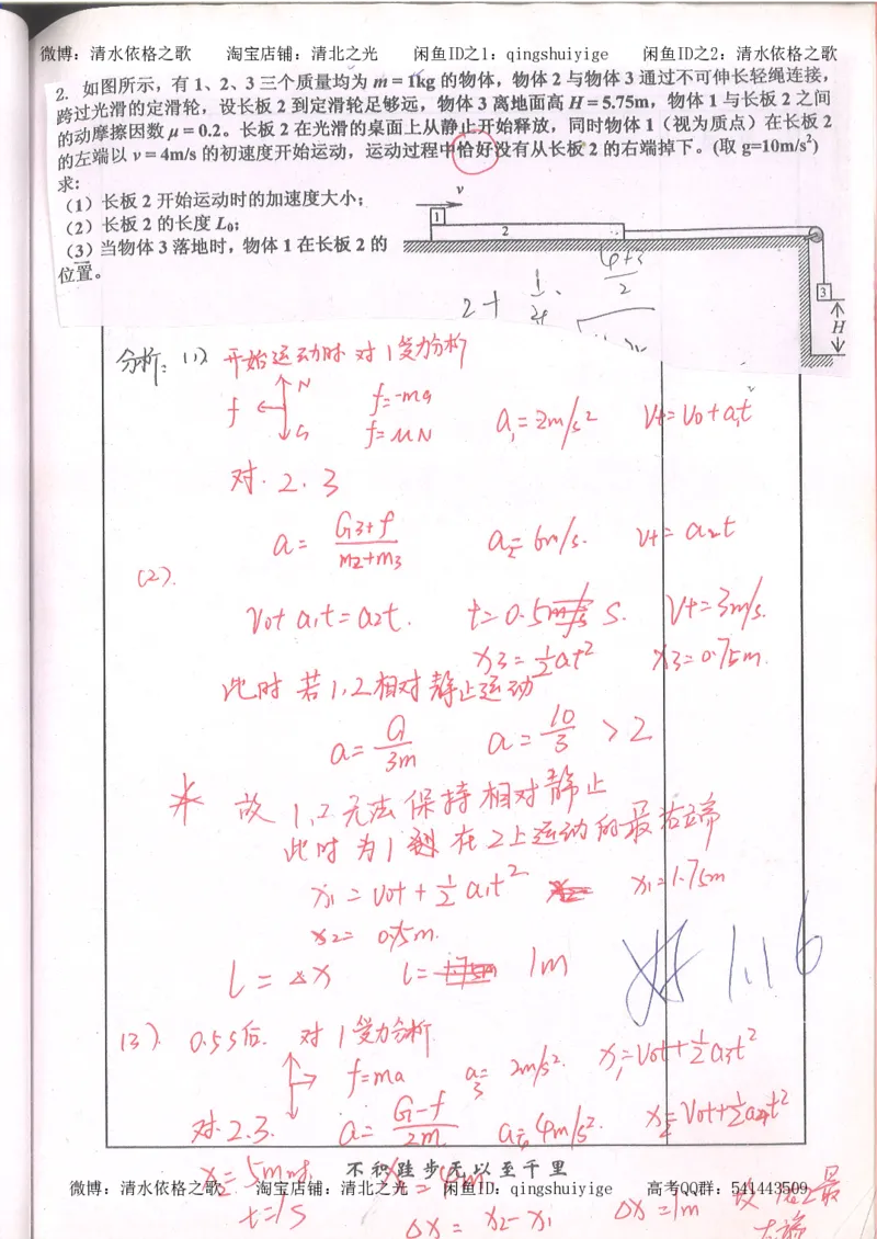 1.衡水中学高考积累与改错_高一物理（第1本）_110页_高中衡水学霸笔记_高中全部赠品_错题集高中九科_物理积累与改错