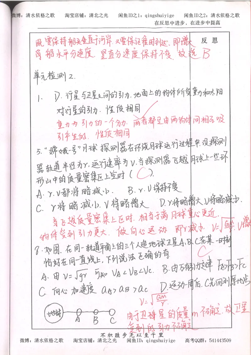 1.衡水中学高考积累与改错_高一物理（第1本）_110页_高中衡水学霸笔记_高中全部赠品_错题集高中九科_物理积累与改错