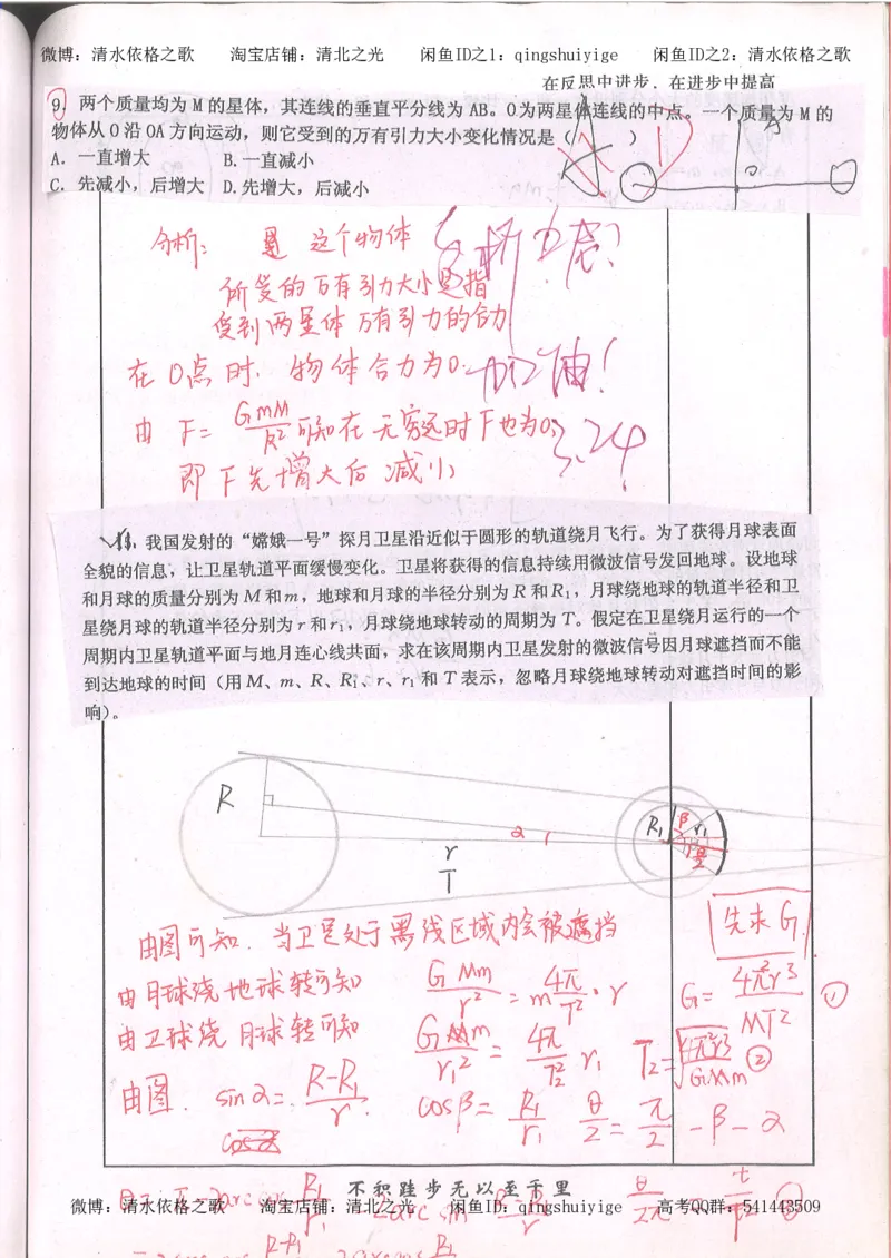 1.衡水中学高考积累与改错_高一物理（第1本）_110页_高中衡水学霸笔记_高中全部赠品_错题集高中九科_物理积累与改错
