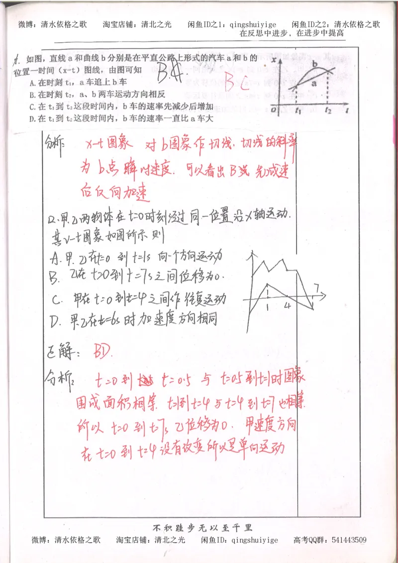 1.衡水中学高考积累与改错_高一物理（第1本）_110页_高中衡水学霸笔记_高中全部赠品_错题集高中九科_物理积累与改错