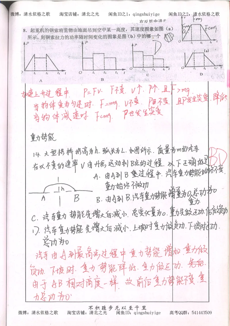 1.衡水中学高考积累与改错_高一物理（第1本）_110页_高中衡水学霸笔记_高中全部赠品_错题集高中九科_物理积累与改错