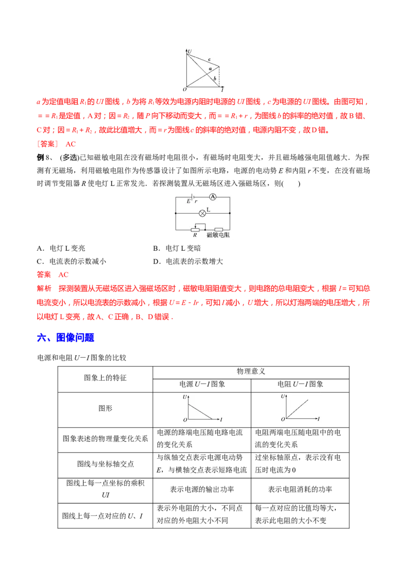 秘籍15电路热点问题-备战2023年高考物理抢分秘籍（新高考专用）（原卷版）_4.2025物理总复习_2023年新高复习资料_备战2023年高考物理抢分秘籍（新高考专用）
