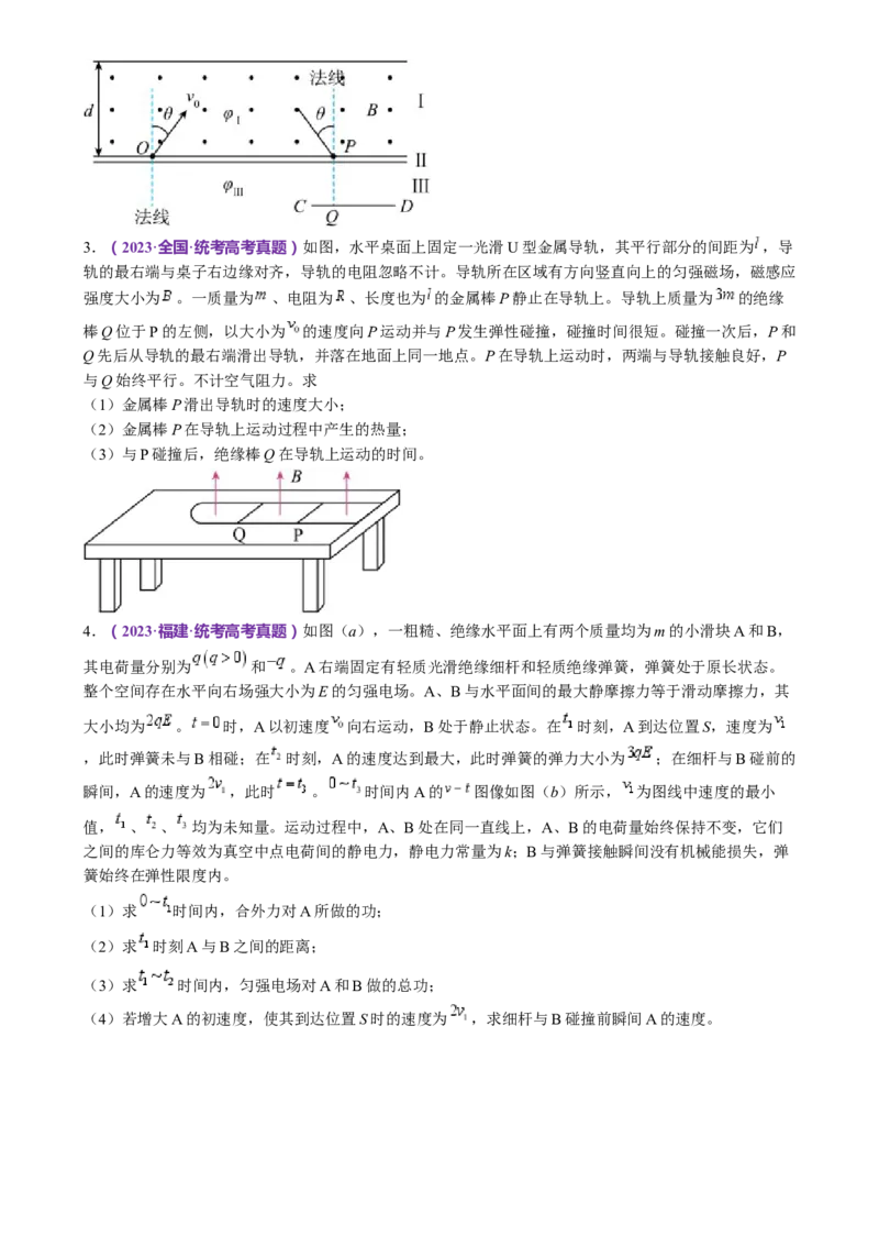 专题25压轴题（讲义）（原卷版）_4.2025物理总复习_2024年新高考资料_2.2024二轮复习_2024年高考物理二轮复习讲练测（新教材新高考）