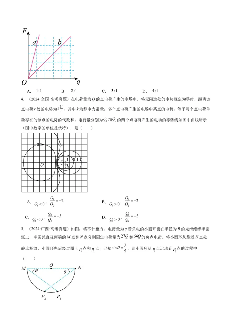第33讲静电场中力的性质(讲义)（原卷版）_4.2025物理总复习_2025年新高考资料_一轮复习_2025年高考物理一轮复习讲练测（新教材新高考）
