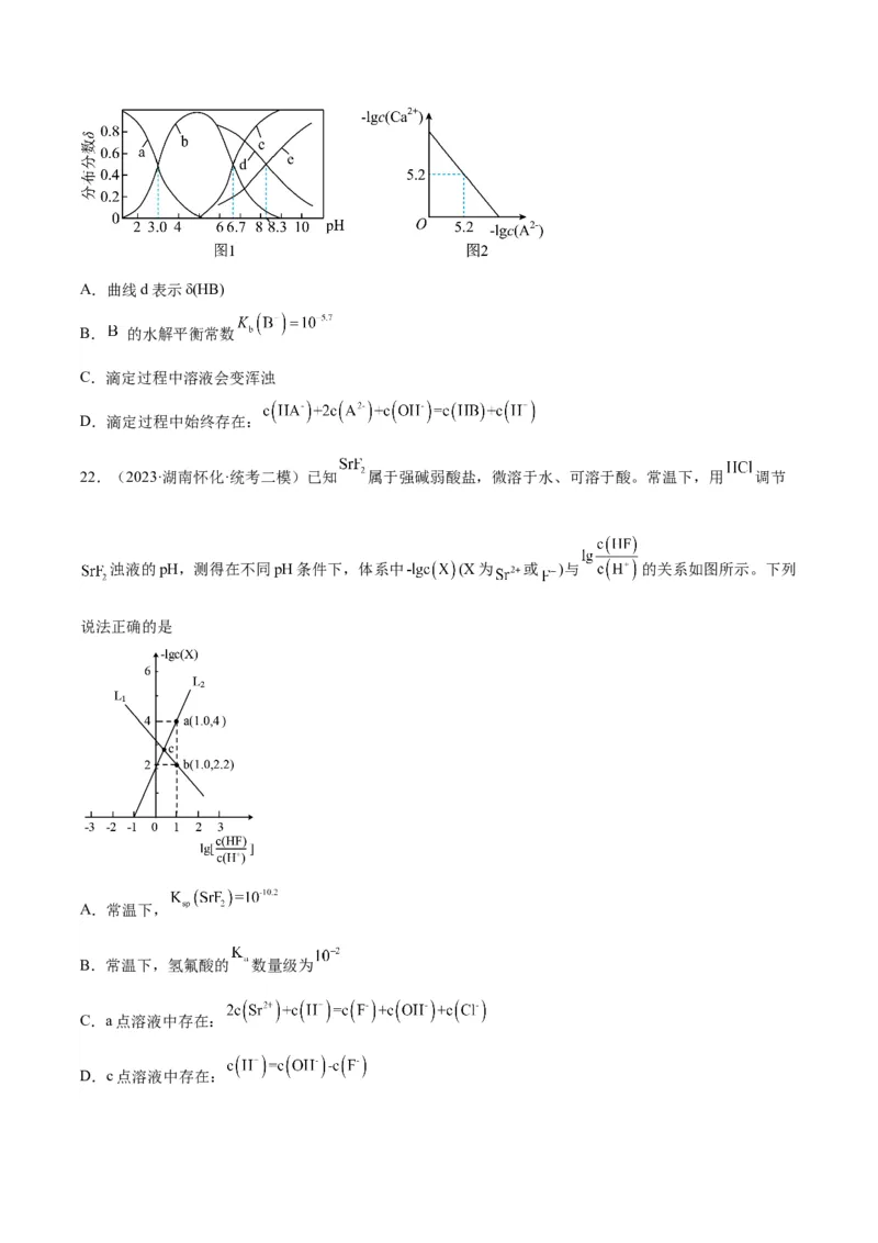 11水溶液中的离子平衡-暑假培优（原卷版）_2025秋高中《化学暑假衔接讲义》新高一、二、三（培优讲义+暑假作业本）_新高三化学暑假培优专练