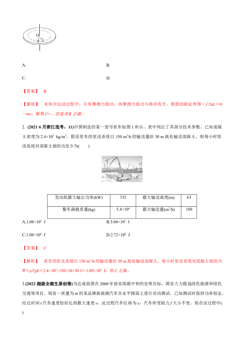 专题2.4功与能（解析版）_4.2025物理总复习_2023年新高复习资料_二轮复习_2023届高考物理二、三轮复习总攻略290387341_专题2.4功与能-2023届高考物理二、三轮复习总攻略