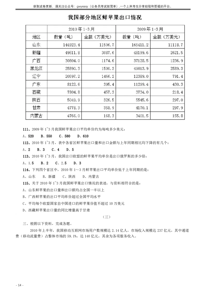 2011年内蒙古公务员考试《行测》卷_34省+国考真题_34省考+国考pdf版推荐用这个版本_34省行测+申论真题pdf推荐用这个版本_内蒙古公务员考试真题pdf版赠送,供参考,无下单链接