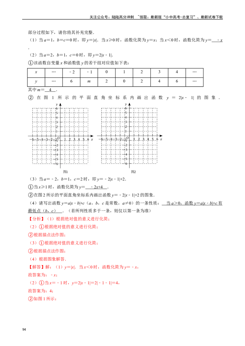 热点04一次函数与反比例函数（12大题型+满分技巧+限时分层检测）（解析版）_02中考总复习（2026版更新中）_02-数学-中考总复习_2024年中考复习资料_二轮复习资料_热点