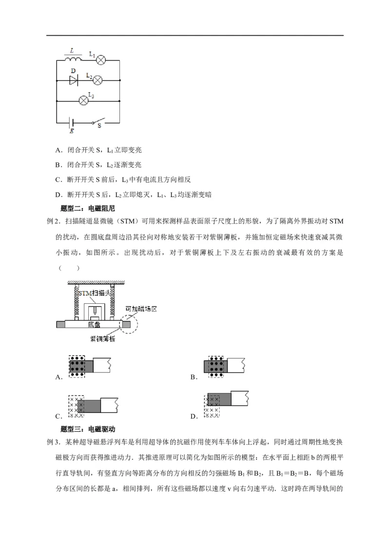 第86讲电磁感应的应用实例（原卷版）_4.2025物理总复习_2023年新高复习资料_专项复习_2023届高三物理高考复习101微专题模型精讲精练