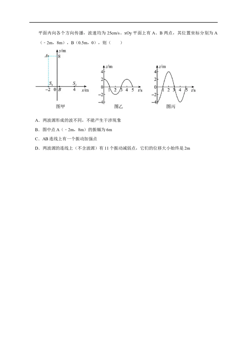 第94讲波的图像与振动图像综合问题（原卷版）_4.2025物理总复习_2023年新高复习资料_专项复习_2023届高三物理高考复习101微专题模型精讲精练
