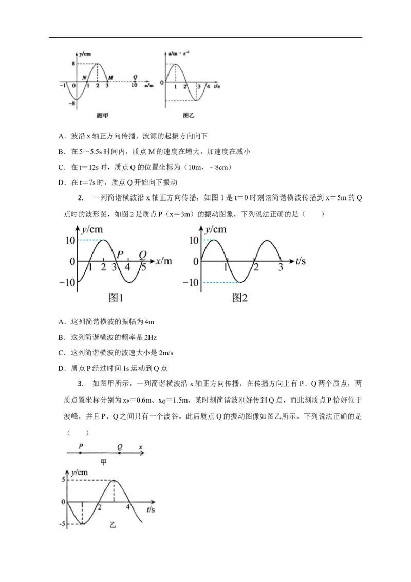 第94讲波的图像与振动图像综合问题（原卷版）_4.2025物理总复习_2023年新高复习资料_专项复习_2023届高三物理高考复习101微专题模型精讲精练
