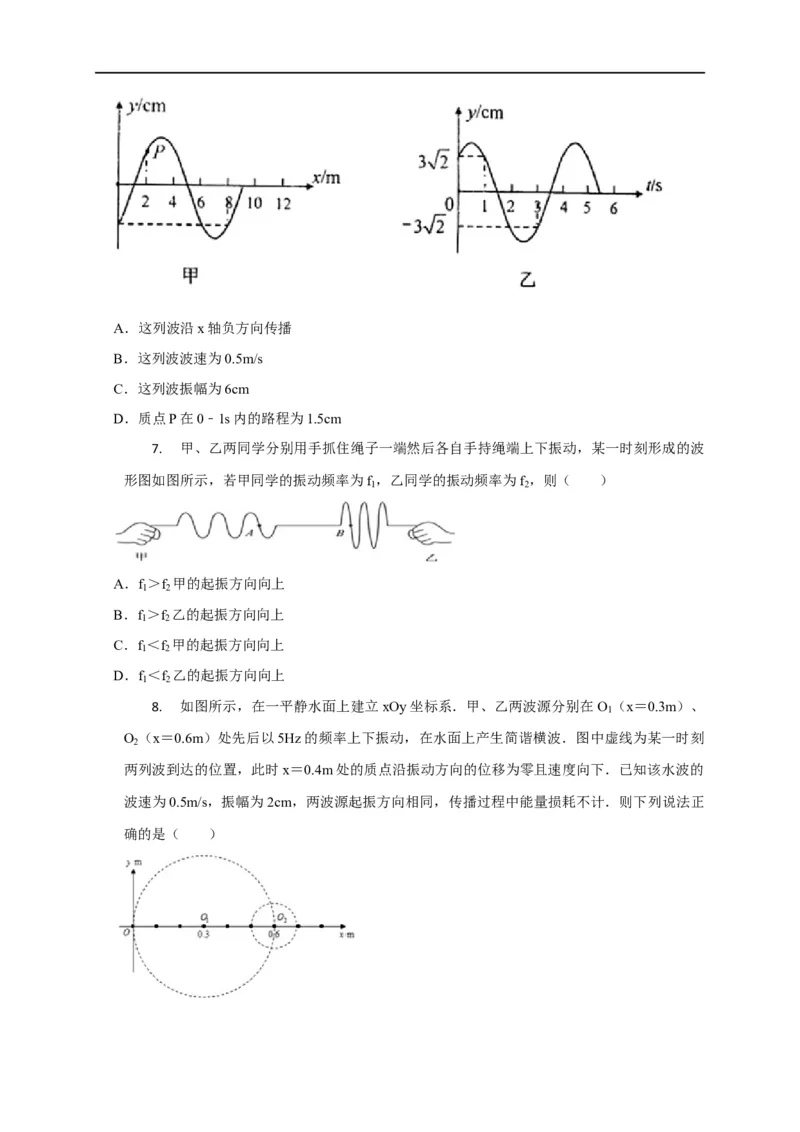 第94讲波的图像与振动图像综合问题（原卷版）_4.2025物理总复习_2023年新高复习资料_专项复习_2023届高三物理高考复习101微专题模型精讲精练