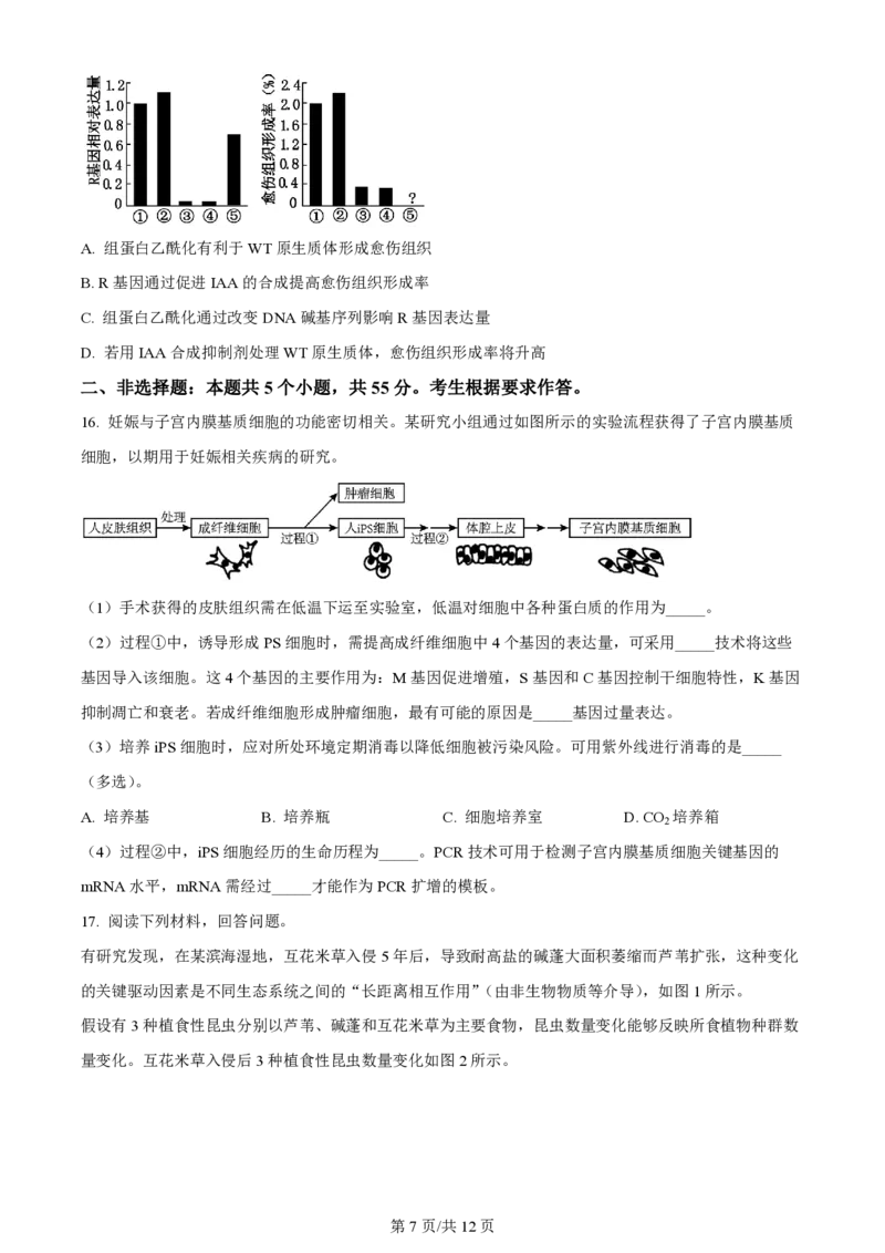 2023年高考生物试卷（重庆）（答案卷）_A1502026各地模拟卷（超值！）_赠送：2008-2024全套高考真题_高考生物真题_新&middot;PDF版2008-2024&middot;高考生物真题_版本2：生物（按省份分类）2008-2024