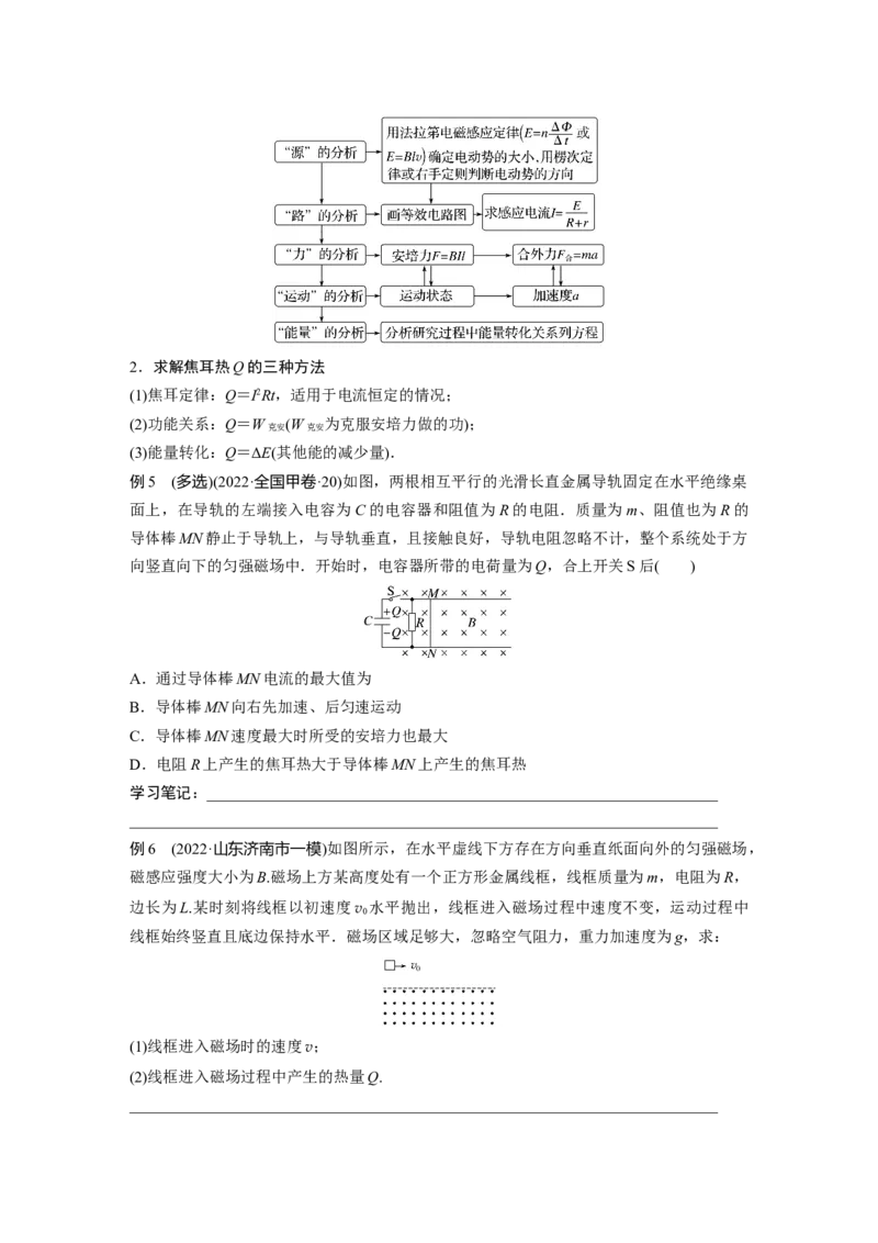 第1部分专题4第11讲　电磁感应_4.2025物理总复习_赠品通用版（老高考）复习资料_二轮复习_2023年高考物理二轮复习讲义+课件（全国版）_2023年高考物理二轮复习讲义（全国版）_437