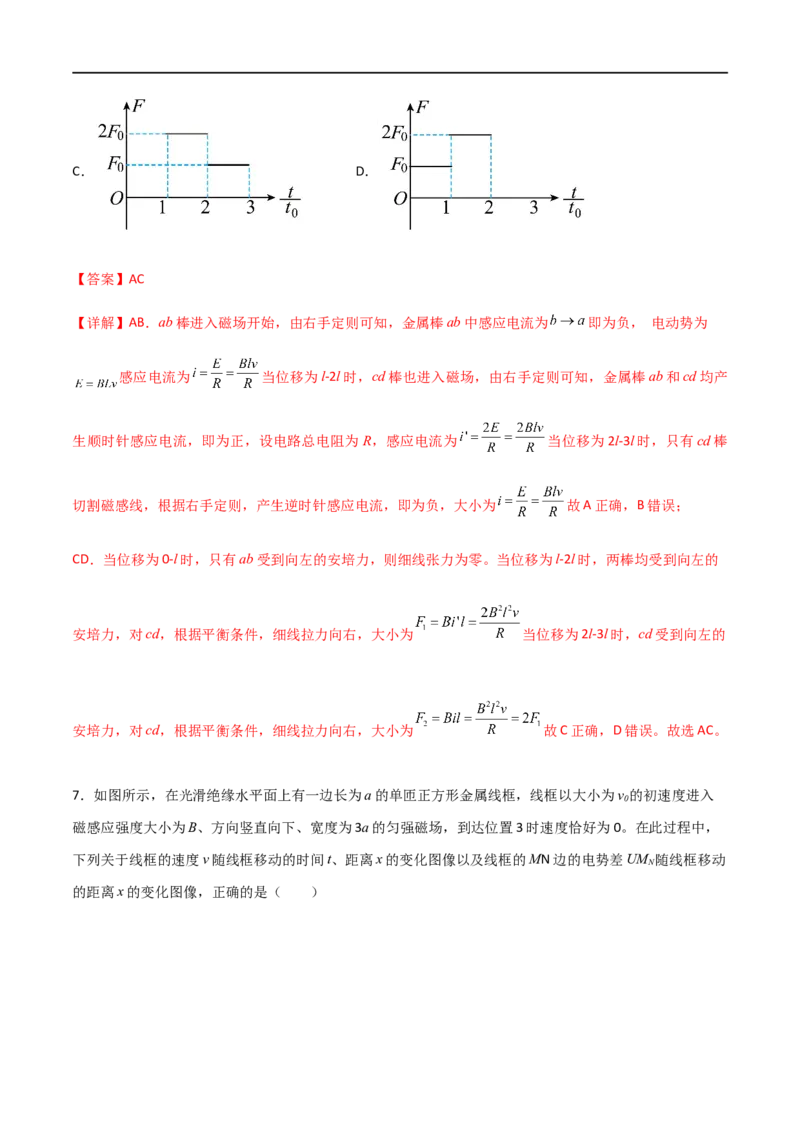 专题63电磁感应中的电路和图像问题（解析版）_4.2025物理总复习_2023年新高复习资料_一轮复习_2023届高三物理一轮复习多维度导学与分层专练