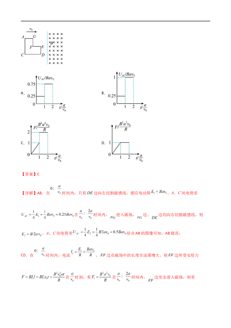 专题63电磁感应中的电路和图像问题（解析版）_4.2025物理总复习_2023年新高复习资料_一轮复习_2023届高三物理一轮复习多维度导学与分层专练