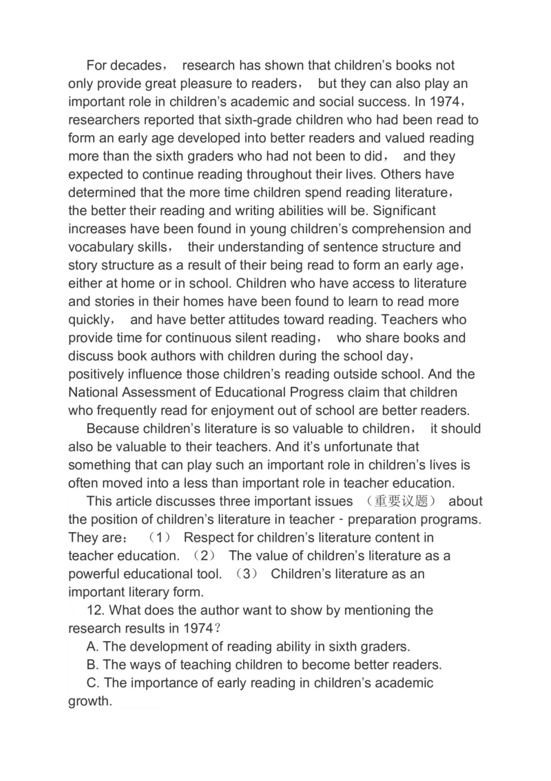 2023届高考英语二轮复习阅读理解完形填空语法填空分类综合训练（含答案）_3.2025英语总复习_赠品通用版（老高考）复习资料_二轮复习