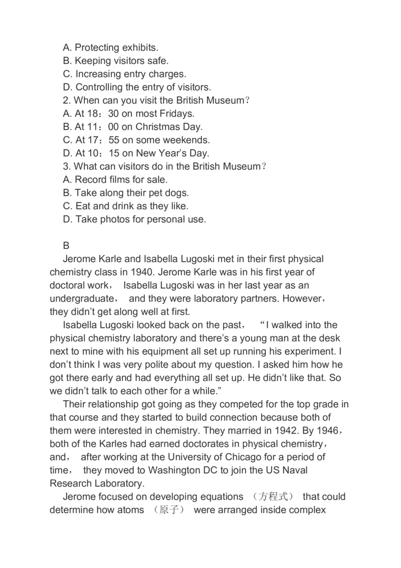 2023届高考英语二轮复习阅读理解完形填空语法填空分类综合训练（含答案）_3.2025英语总复习_赠品通用版（老高考）复习资料_二轮复习_496