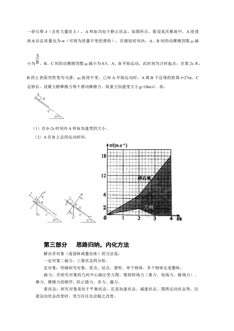 专题20.连接体叠加体模型（原卷版）--2023高考二轮复习_4.2025物理总复习_2023年新高复习资料_二轮复习_2023年高考物理二轮复习二十五专题精练287608825_专题20连接体叠加体模型