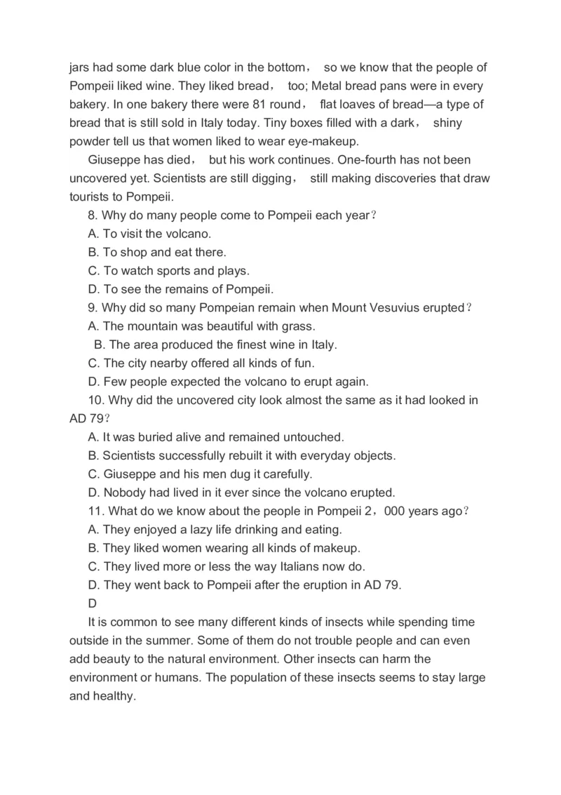 2023届高考英语备考二轮复习阅读理解完形填空书面表达分类综合训练（含答案）_3.2025英语总复习_赠品通用版（老高考）复习资料_二轮复习