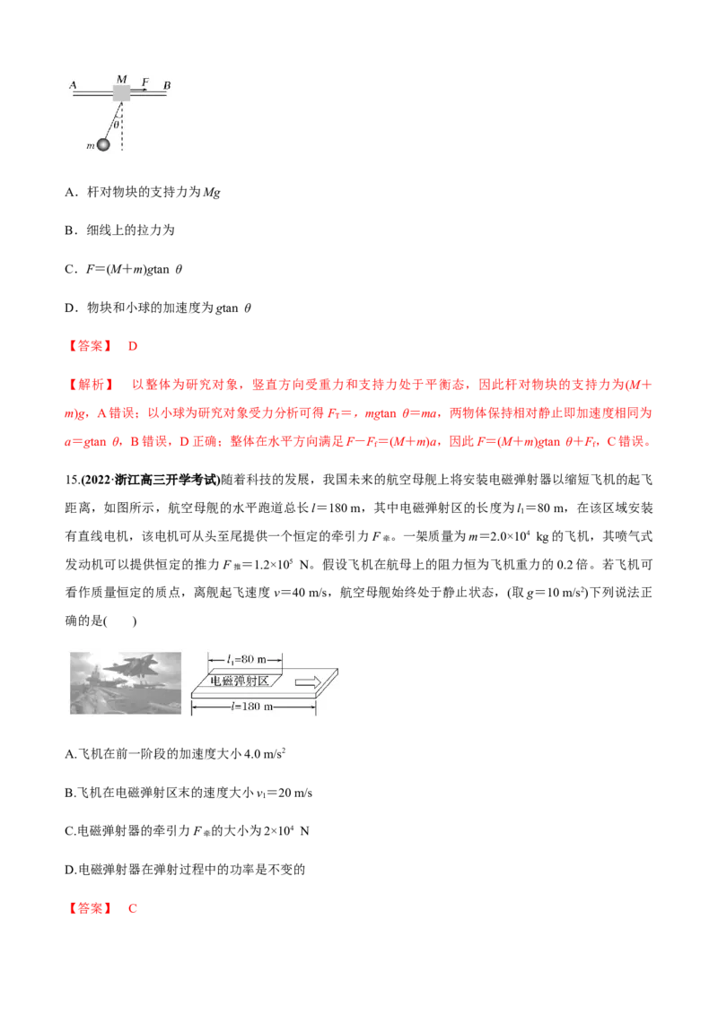 专题2.2力与直线运动（解析版）_4.2025物理总复习_2023年新高复习资料_二轮复习_2023届高考物理二、三轮复习总攻略290387341_专题2.2力与直线运动-2023届高考物理二、三轮复习总攻略