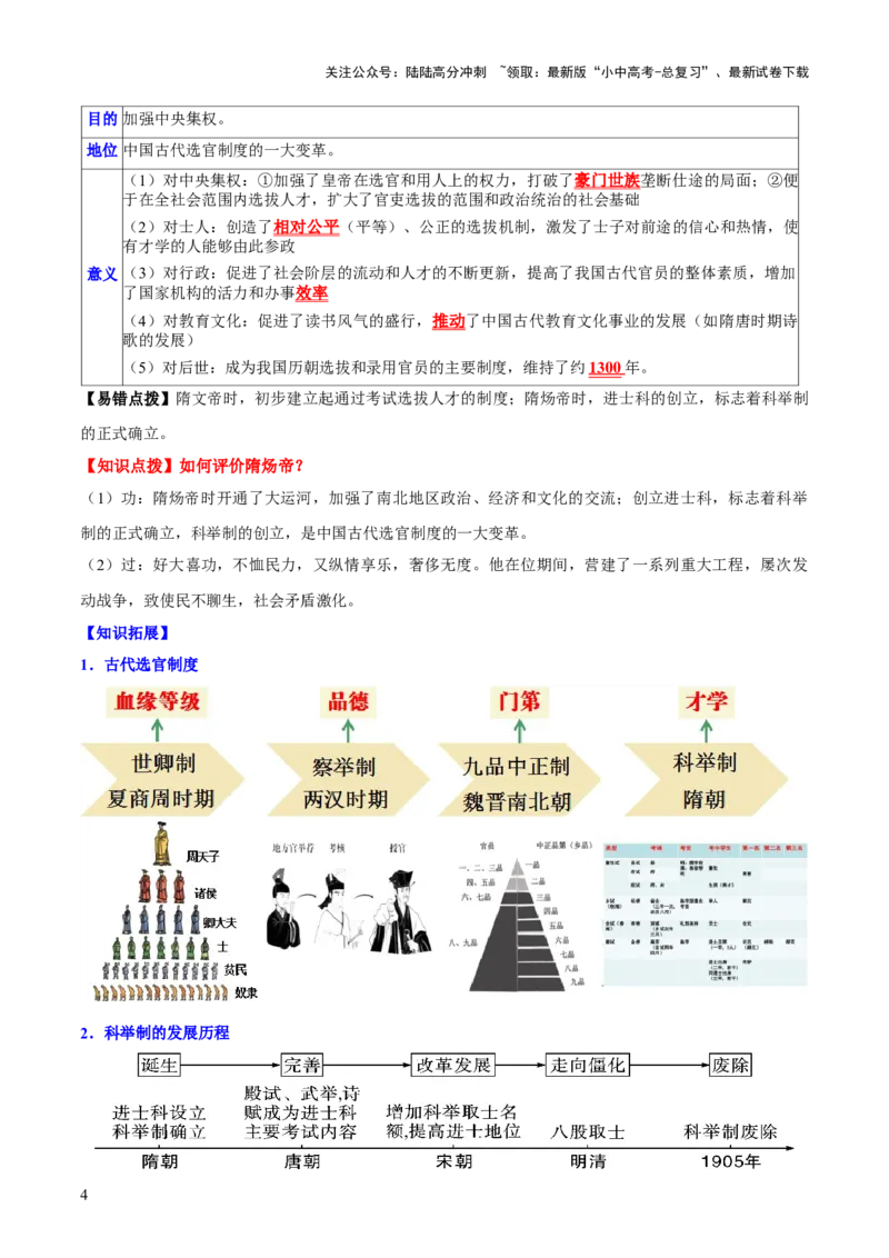 主题03++隋唐时期+（历史时空+热词背诵+考点梳理+素养导向+命题预测）-2025年中考历史一轮知识点梳理_02中考总复习（2026版更新中）_06-历史-中考总复习_2025年中考复习资料
