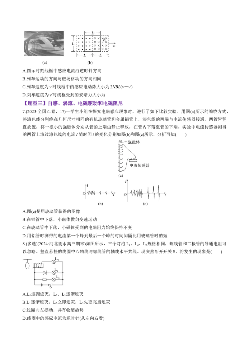 第53讲法拉第电磁感应定律自感和涡流（练习）（原卷版）_4.2025物理总复习_2025年新高考资料_一轮复习_2025年高考物理一轮复习讲练测（新教材新高考）