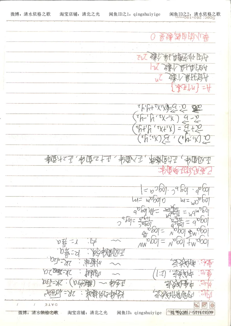 3.衡水中学高考积累与改错_高二数学（第1本）_146页_高中衡水学霸笔记_高中全部赠品_错题集高中九科_数学积累与改错