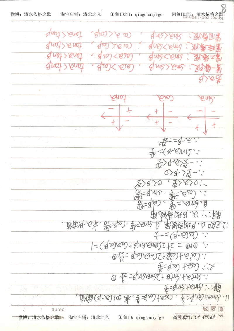3.衡水中学高考积累与改错_高二数学（第1本）_146页_高中衡水学霸笔记_高中全部赠品_错题集高中九科_数学积累与改错
